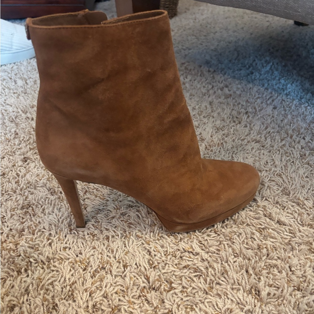 Michael Kors Tan Suede Heeled Boots